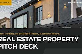 design real estate pitch deck property investment deck investor presentation
