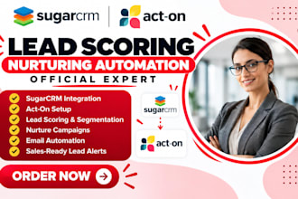 setup sugarcrm act on lead scoring nurturing marketing automation
