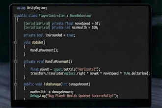 fix unity game bugs, errors, and coding issues