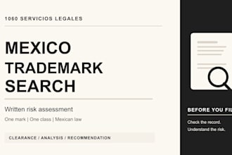 run a mexico trademark search with a risk report