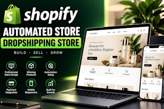 build passive income automated shopify store, dropshipping store