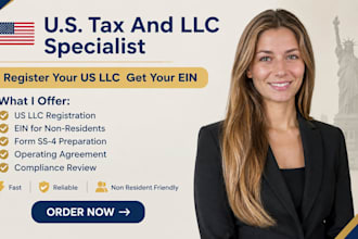 register your US llc and get your ein as a non resident fast