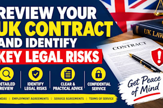 review your UK contract and identify key legal risks