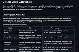 explain and document your code for your university project