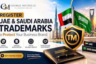register uae and saudi arabia trademarks name to protect your business brand