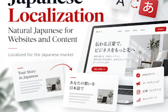 localize your website and content for the japanese market