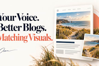 write engaging blog articles with custom supporting images