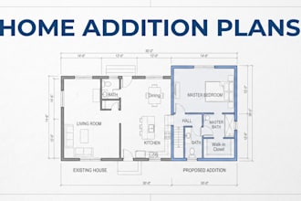 draw home addition plans floor plans, site plans and permit drawing