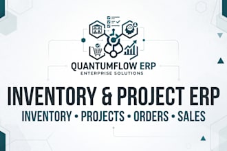 develop inventory project order and sales management erp software