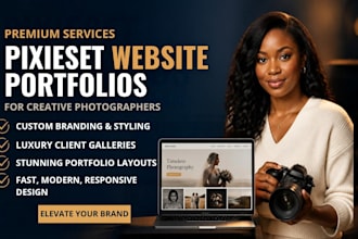setup a pixieset client photo gallery and photography portfolio website