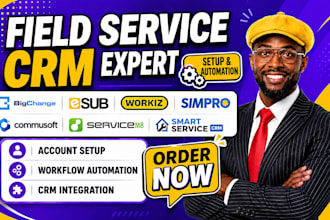 setup bigchange crm esub workiz simpro commusoft servicem8 smart service crm