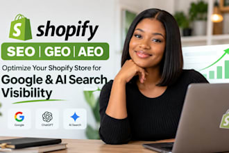 do shopify seo geo aeo optimization for google, ai search visibility ecommerce