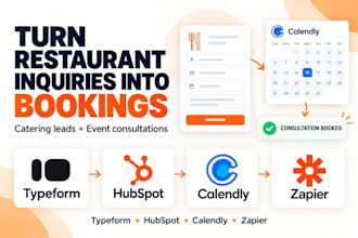 setup resturant crm google ads typeform hubspot crm calendly zapier automation