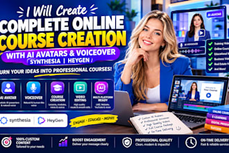 create complete online course creation synthesia ai video heygen training video