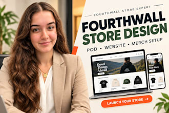 do fourth wall website design fourthwall website setup fourthwall pod store