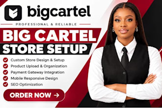 setup,fix big cartel,redesign big cartel,ecwid, big commerce opencart shopify