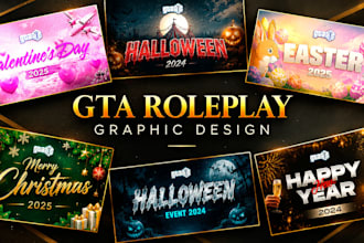 design professional gta 5 roleplay server graphics