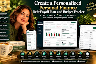 create a personalized personal finance debt payoff plan, and budget tracker