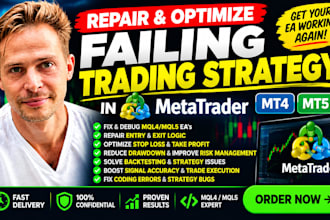 repair a failing trading strategy in metatrader