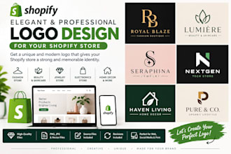 design an elegant logo for your shopify store