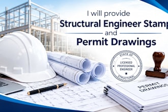 provide structural engineer stamp and permit drawings