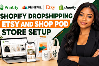 do shopify print on demand etsy print on demand printify pod etsy pod printiful