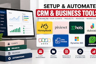 setup honeybook pixieset 17hats dubsado zoho invoice dynamics 365 jobber