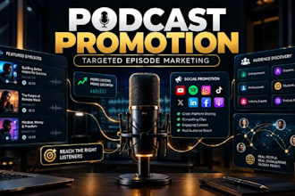 promote your podcast with targeted outreach and strategic episode marketing