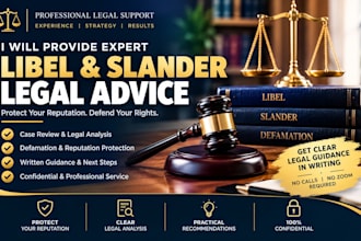 handle your libel and slander legal case