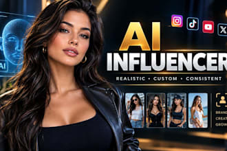 create realistic ai influencer models for social media, ai influencer model girl