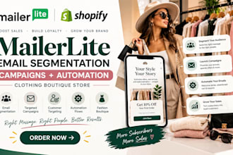do mailerlite email segmentation campaigns automation clothing boutique stores