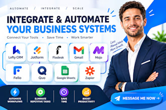 integrate lofty crm jotform flodesk gmail mojo fello quo google sheets zapier