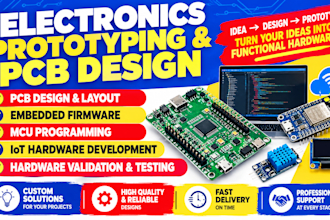 electronics prototyping pcb design embedded firmware mcu iot hardware validation