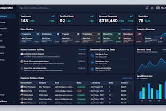 build CRM software, web app, sales, lead management, business automation system