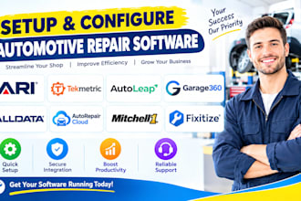 setup ari tekmetric autoleap garage360 alldata autorepair cloud mitchell 1 fix