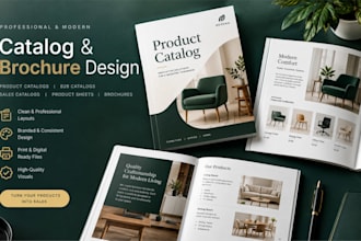 design product catalogs, b2b catalogs, sales catalogs, product sheets, brochures