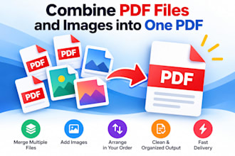 combine PDF files and images into one PDF