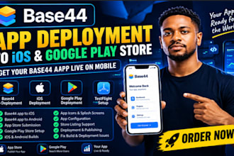 do base44 app deployment to ios and google play store