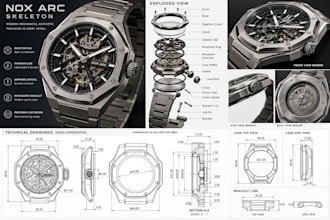 design custom 3d watch cad models for manufacturing