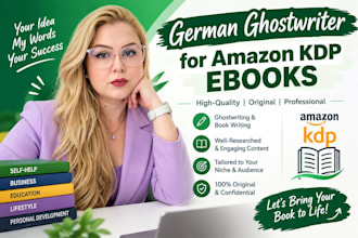 be your german ebook writer and ghost writer for amazon kdp