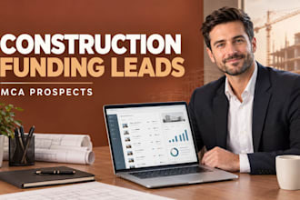 generate targeted construction business funding leads and mca prospects