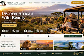 generate safari wildlife tour leads and private african luxury safari website