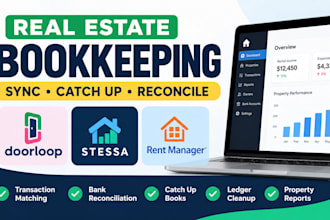 sync catch up reconcile doorloop stessa rent manager real estate bookkeeping