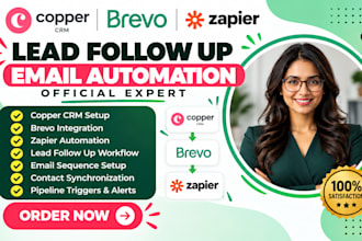 setup copper crm brevo zapier lead follow up automation