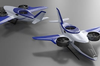 evtol aircraft,electric air taxi rendering,rhino uav gimbals,plane for 3d print