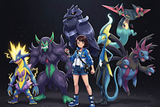 draw you as a pokemon trainer with your favorite pokemon