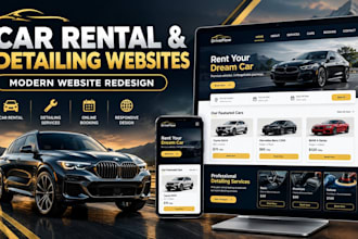 redesign car rental website car detailing website car detailing rental website