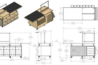 create furniture, millwork, casework and shop drawings