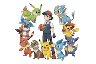 draw your pokemon team and you as a trainer