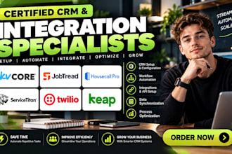 do kvcore jobtread crm housecall pro servicetitan CRM twilio keap integration